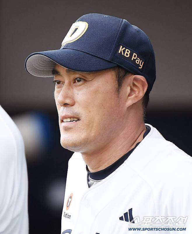 17일 서울 잠실구장에서 열린 KIA-두산전. 두산 조성환 감독대행. 잠실=정재근 기자 cjg@sportschosun.com/2025.8.17/