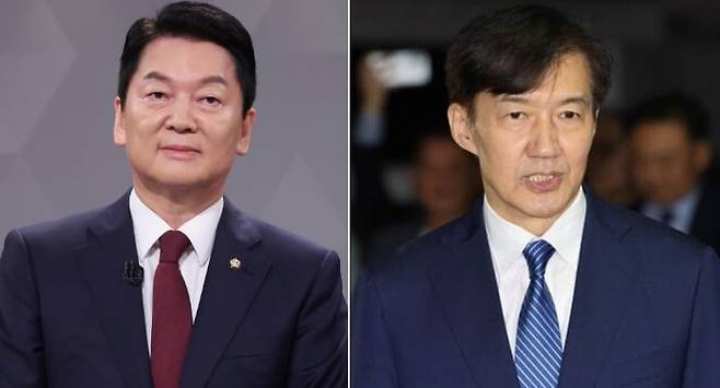 안철수 국민의힘 의원(왼쪽), 조국 전 조국혁신당 대표./연합뉴스·뉴시스