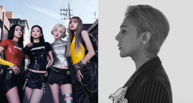 K팝 그룹 블랙핑크(왼쪽)와 지드래곤의 미디어전시 '위버멘시'의 포스터. YG엔터테인먼트·갤럭시코퍼레이션 제공