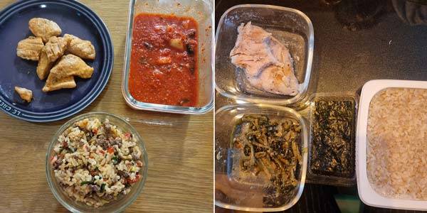 표중희(44)씨가 다이어트 중 먹었던 음식들./사진=표중희씨 제공