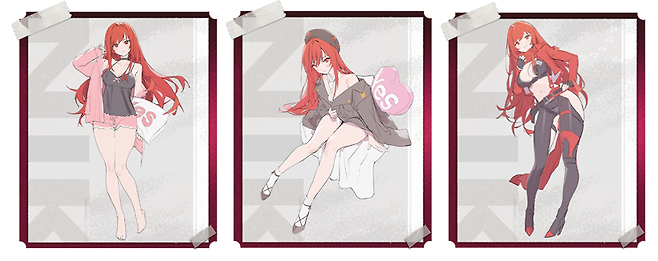 ▲ 세 개의 시안 중, 투표 1위의 일러스트가 코스튬화 되어 무료로 배포