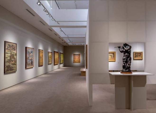 Installation view of "Landscapes of Homeland and Longing" at MMCA Deoksugung in Seoul (MMCA)