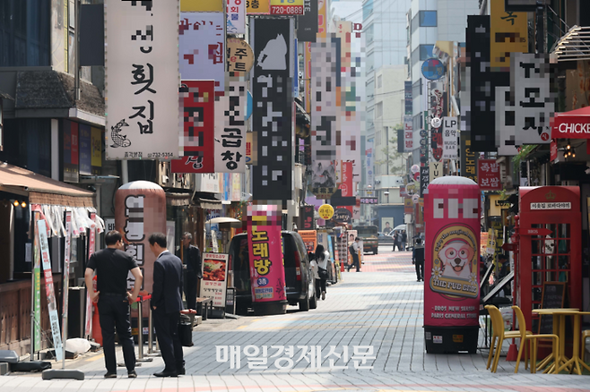 서울 종각역 젊음의거리 일대 상권이 썰렁하다. [한주형 기자]