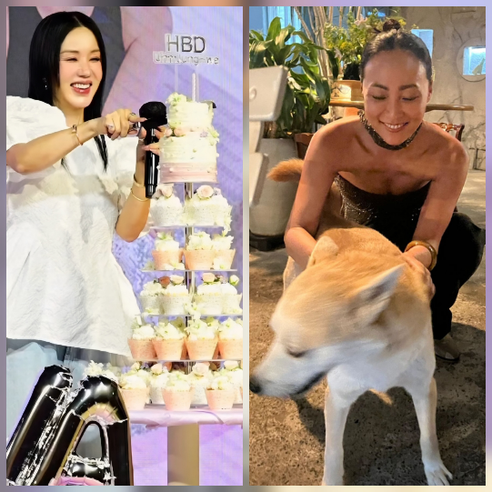 엄정화가  생일을 맞아 특별한 순간을 공개했다.사진=엄정화 SNS