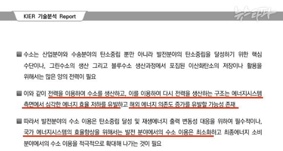 한국에너지기술연구원이 2021년 12월 발간한 ‘KIER 기술분석 리포트’&nbsp;