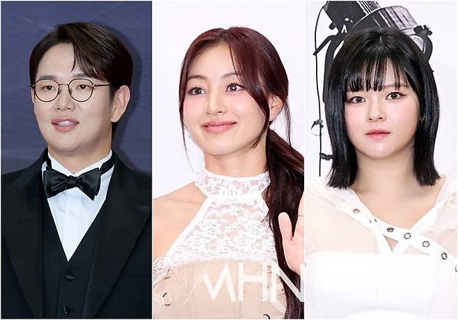 (왼쪽부터) 장성규, 트와이스 지효, 정연