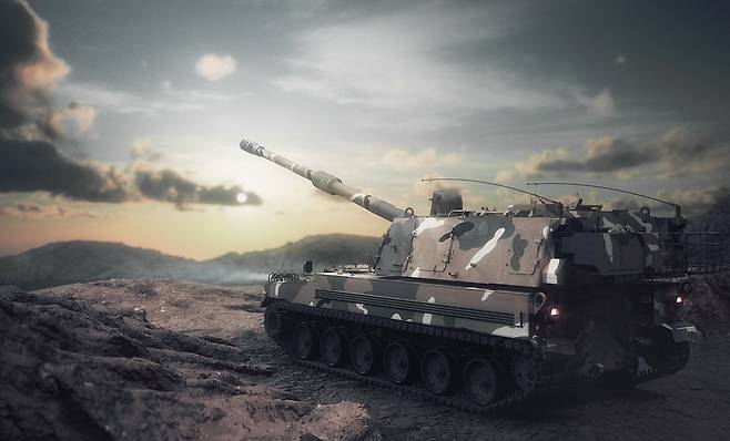 한화에어로스페이스의 K9 자주포./한화에어로스페이스