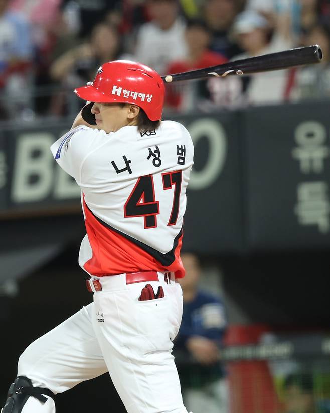 19일 광주 키움전에서 시즌 6호 홈런을 터트린 나성범. KIA 제공