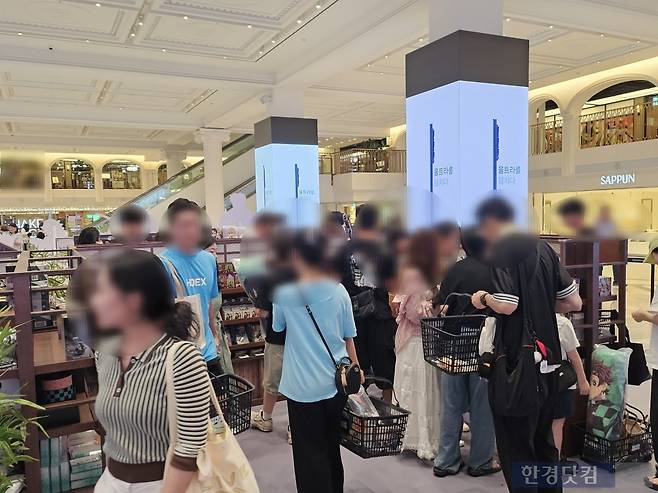 귀멸의칼날 팝업스토어 매장 안/사진=유지희 기자