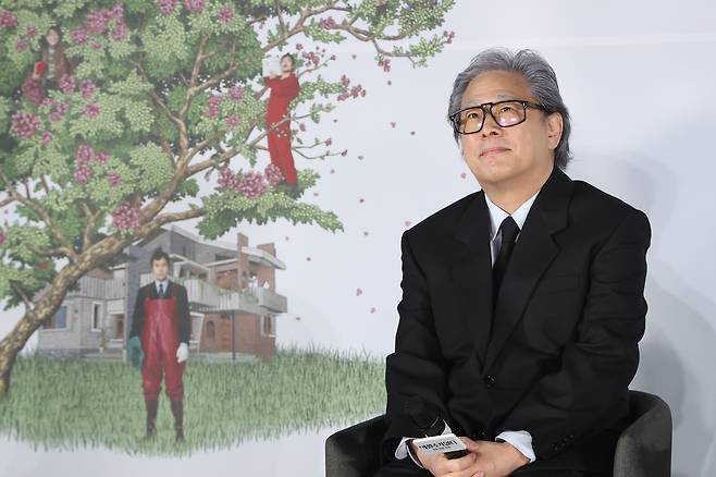 Director Park Chan-wook at Tuesday's press event. (Yonhap)