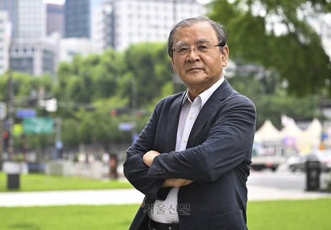 김대환 전 노동부장관은 “대기업 노조의 과도한 기득권과 정치 편향성이 노동개혁의 발목을 잡고 있다”고 지적했다.  이지훈 기자