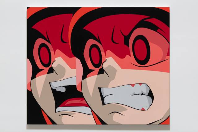 옥승철, ‘미믹(Mimic·2021)’, Acrylic on canvas, 140 X 170 cm. 사진 제공=롯데뮤지엄