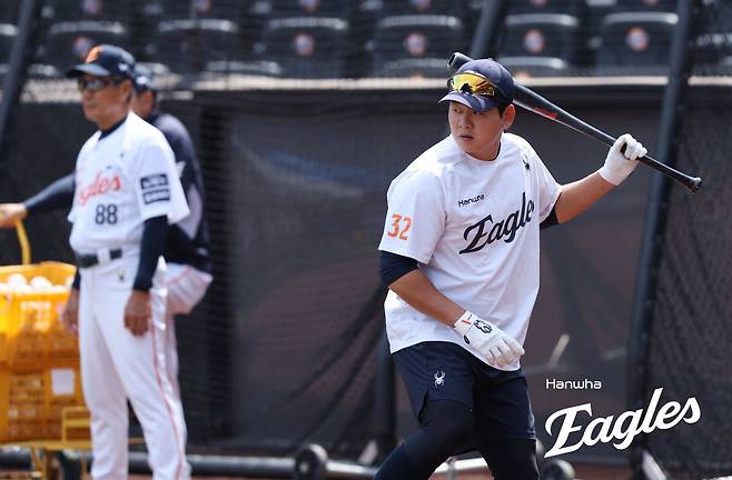 한화 장규현(오른쪽). 사진제공｜한화 이글스