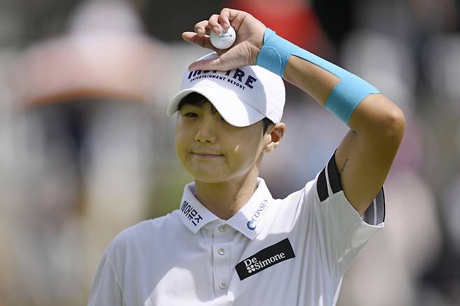 박성현이 지난 18일 LPGA 투어 스탠더드 포틀랜드 클래식 최종 라운드 도중 보기를 기록한 18번 홀에서 아쉬워하는 표정을 짓고 있다. 게티이미지코리아