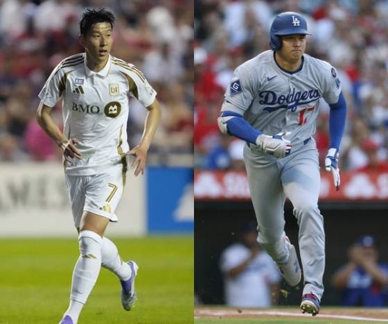 손흥민(왼쪽)과 오타니 쇼헤이. /AFPBBNews=뉴스1