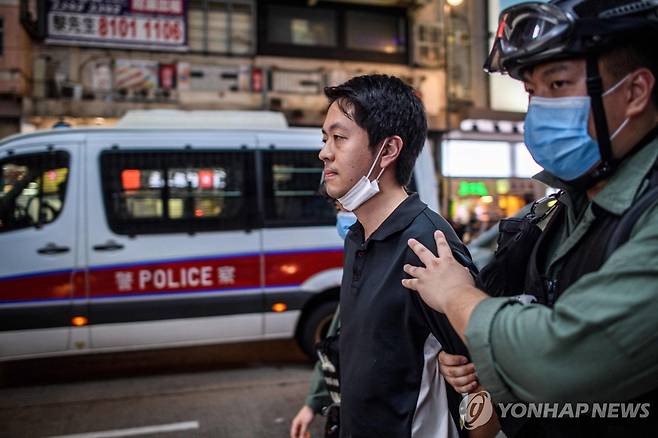 호주에서 망명 허가 받은 홍콩 민주활동가 테드 후이 [AFP 연합뉴스 자료사진]