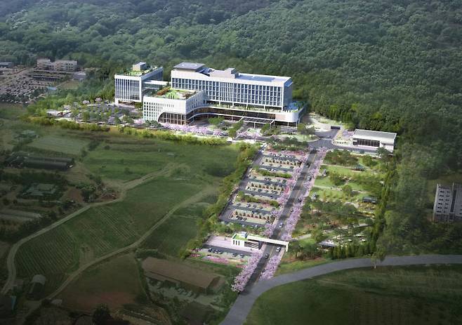 아산 경찰병원 조감도.