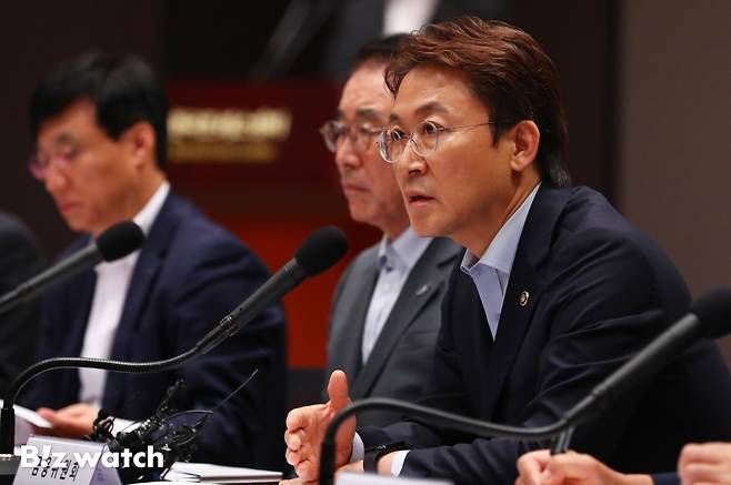 권대영 금융위원회 부위원장이 20일 서울 중구 프레스센터에서 열린 신용회복 지원을 위한 금융권 공동 협약식에서 발언하고 있다./사진=이명근 기자 qwe123@