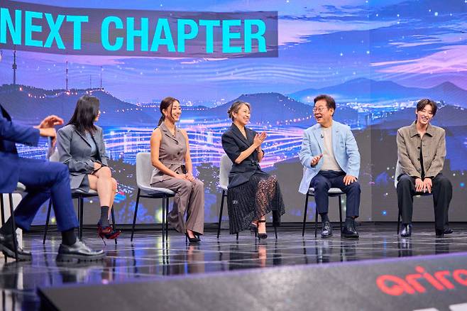이재명 대통령이 20일 오후 5시 녹화방송 형태로 공개하는 아리랑 국제방송 ‘케이팝 더 넥스트 챕터(K-Pop:The Next Chapter)’ 프로그램에 출연하고 있다.(사진=연합뉴스)