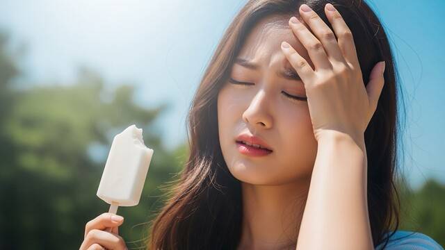 아이스크림 두통은 대략 몇 분 정도 지나면 저절로 낫는다|출처: Gemini