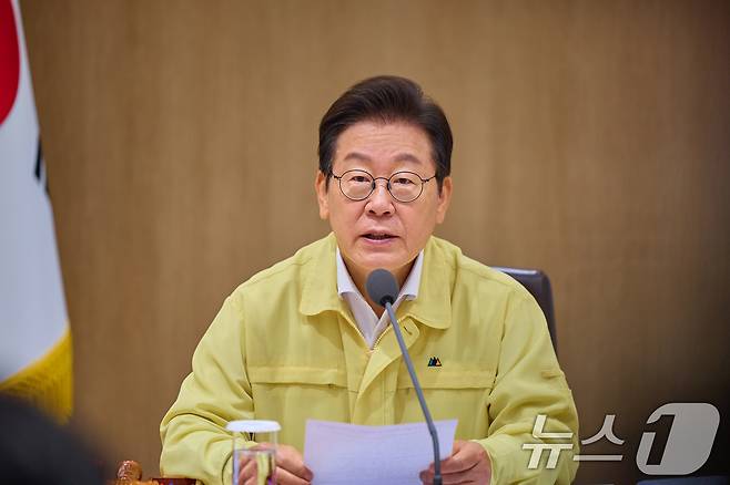 이재명 대통령이 18일 서울 용산 대통령실 청사에서 열린 제37회 국무회의에서 발언하고 있다. (대통령실 제공. 재판매 및 DB 금지) 2025.8.18/뉴스1 ⓒ News1 허경 기자