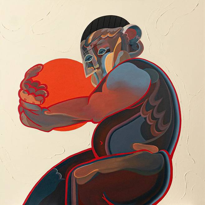 ▲ 낮잠, 91.0 x 91.0cm, Acrylic on canvas, 2024