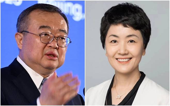 류젠차오(61·劉建超) 중국공산당 대외연락부 부장과 쑨하이옌(53·孫海彥) 대외연락부 부부장