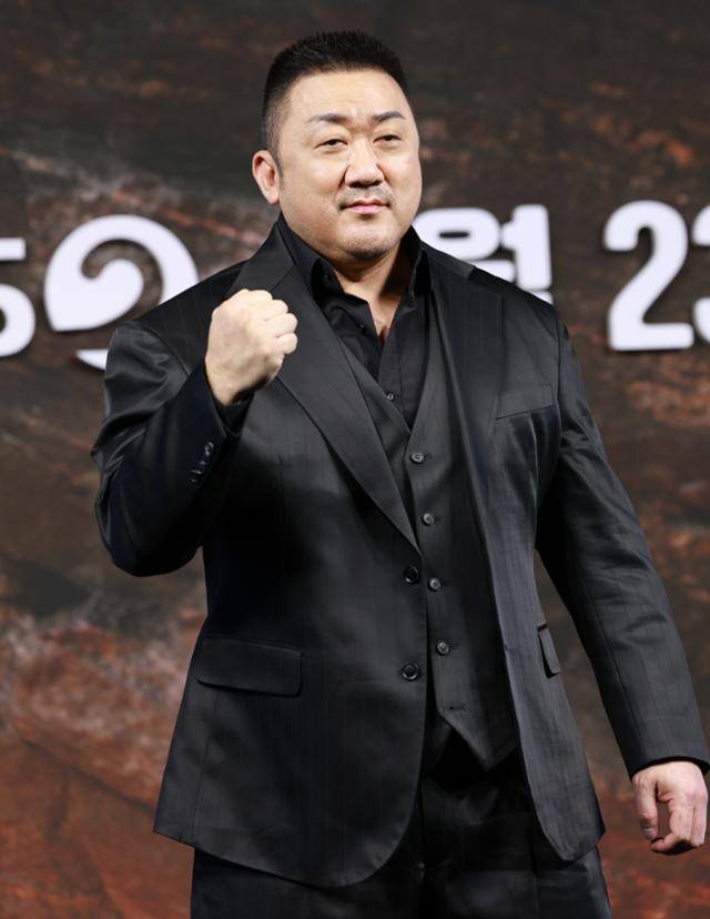 마동석이 '트웰브'의 제작발표회에 참석했다. 뉴스1