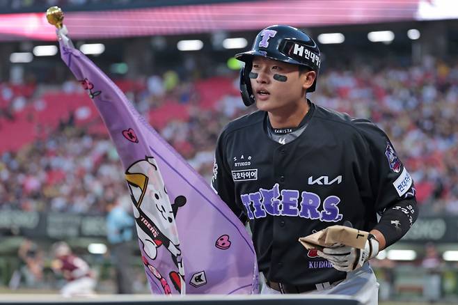 20일 광주 키움전에서 시즌 2호 홈런을 때려낸 김석환. KIA 제공