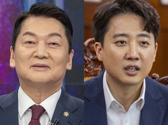 안철수 국민의힘 당대표 후보(왼쪽), 이준석 개혁신당 대표 / 사진=연합뉴스