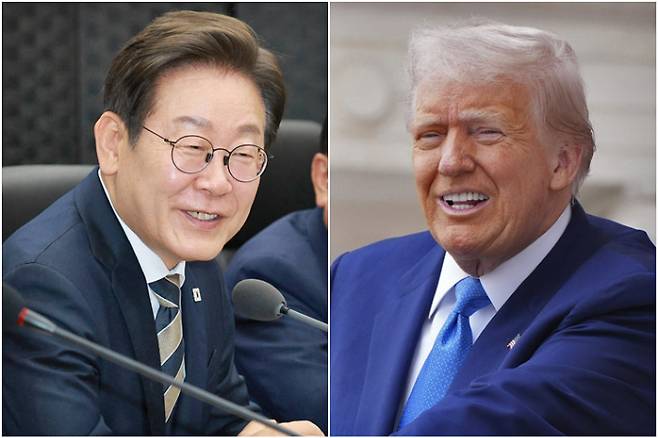 이재명 대통령(왼쪽), 도널드 트럼프 미국 대통령. 연합뉴스