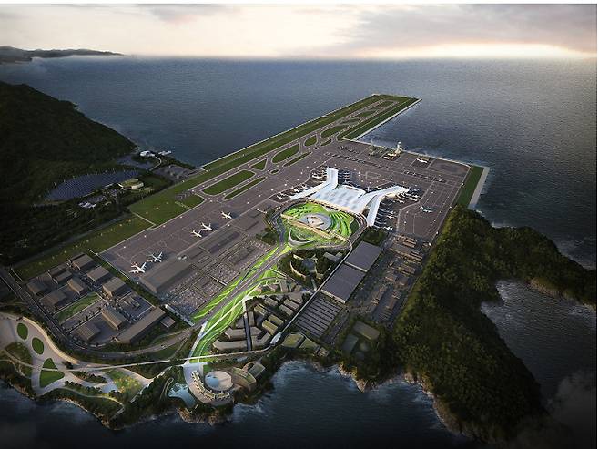 가덕신공항 조감도. 부산시 제공