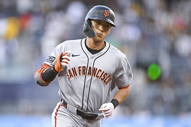 ▲ 이정후는 20일(한국시간) 샌디에이고 파드리스와 경기에서 시즌 7호 홈런을 터뜨렸다. ⓒ연합뉴스