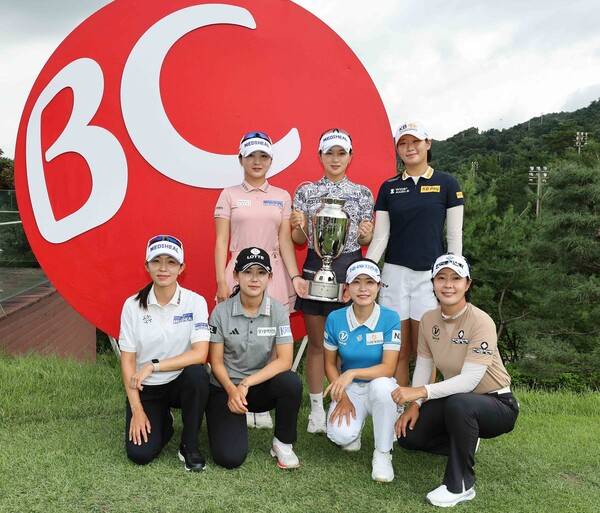 2025년 한국여자프로골프(KLPGA) 투어 BC카드·한경 레이디스컵에 출전하는 배소현, 황유민, 박민지, 박지영, 이예원, 박현경, 방신실 프로. 사진제공=대회조직위