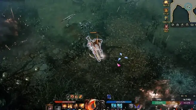 ▲ 저스트가드 패턴은 총 2회 파도를 일으키며 돌진하는데 저스트가드로 막는 것만 가능