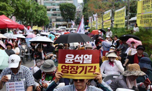 윤석열 전 대통령 지지 집회. 연합뉴스