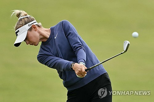 코르다의 아이언 샷. / 사진=연합뉴스