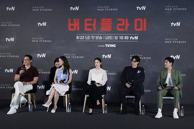 21일 서울 CGV용산아이파크몰에서 영화 ‘버터플라이’ 기자간담회가 진행되고 있다. [연합]