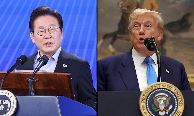 이재명 대통령(왼쪽), 도널드 트럼프 미국 대통령. 세계일보 자료사진·로이터연합뉴스