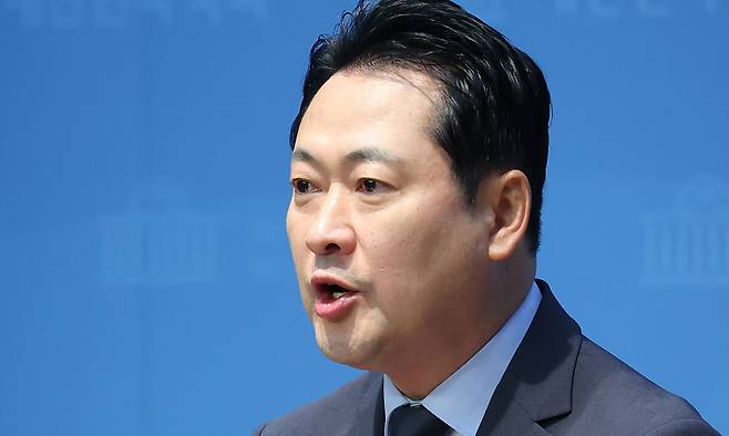 장동혁 국민의힘 대표 후보. 뉴시스