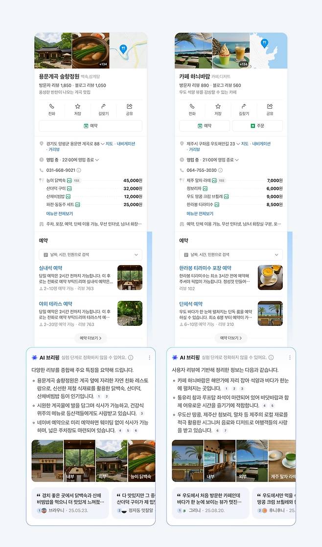 네이버 플레이스 AI 브리핑 [네이버 제공. 재판매 및 DB 금지]