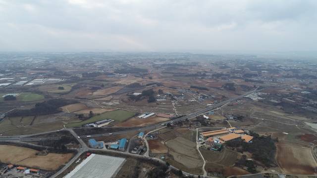 김제시 백산면 조종리, 공덕면 공덕리 일원 구 김제공항 부지 전경. 김제시 제공