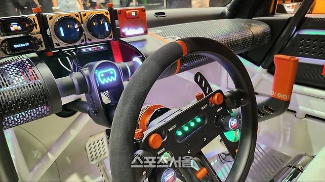 게임스컴 2025 현대자동차 부스에 전시된 콘셉트카 ‘인스터로이드’ 내부 디자인. 쾰른=김민규 기자 kmg@sportsseoul.com
