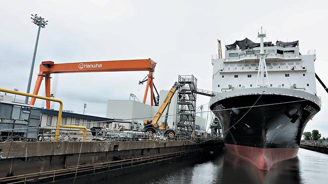 미국 펜실베이니아주 필라델피아 한화 필리조선소. /사진=한화오션