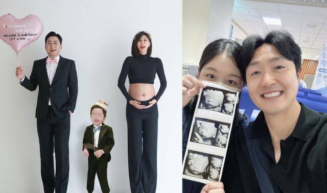 개그우먼 성현주(왼쪽)와 박보미가 아들상의 아픔을 딛고 둘째 임신 소식을 전해 많은 축하를 받고 있다. /성현주, 박보미 소셜미디어