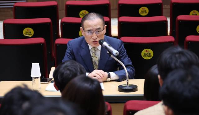 ▲위성락 국가안보실장이 22일 서울 용산 대통령실에서 한미, 한일 정상회담 등 현안 관련 기자간담회를 하고 있다. ⓒ연합뉴스