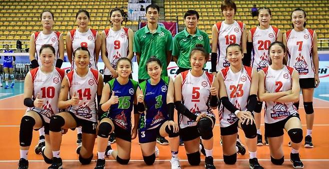 베트남 여자팀 득지앙의 선수들 [득지앙 홈피 캡처. 재판매 및 DB 금지]