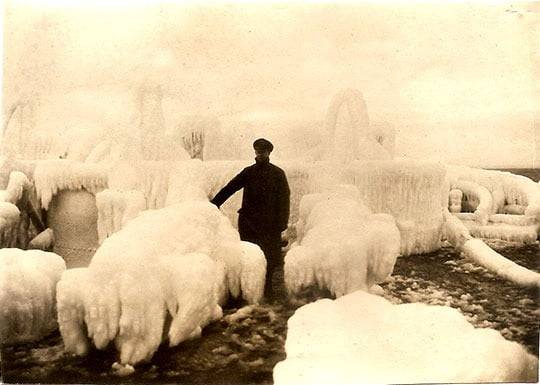 얼어붙은 연합군의 함선 / 사진=Arctic Convoy Museum