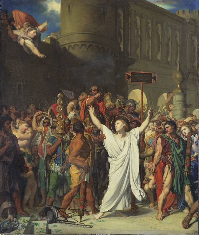 장-오귀스트-도미니크 앵그르, 성 심포리아누스의 순교, 1834, 캔버스에 유채, 407x339cm