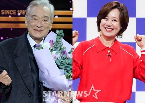 (왼쪽부터) 이순재, 박미선 /사진=스타뉴스